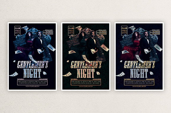 Gentalman's Night 1 in Flyer Templates - product preview 3