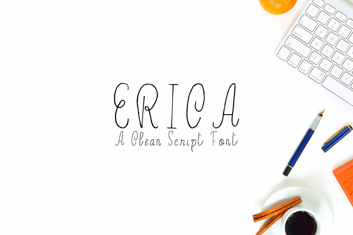 Erica Script Font in Script Fonts - product preview 8
