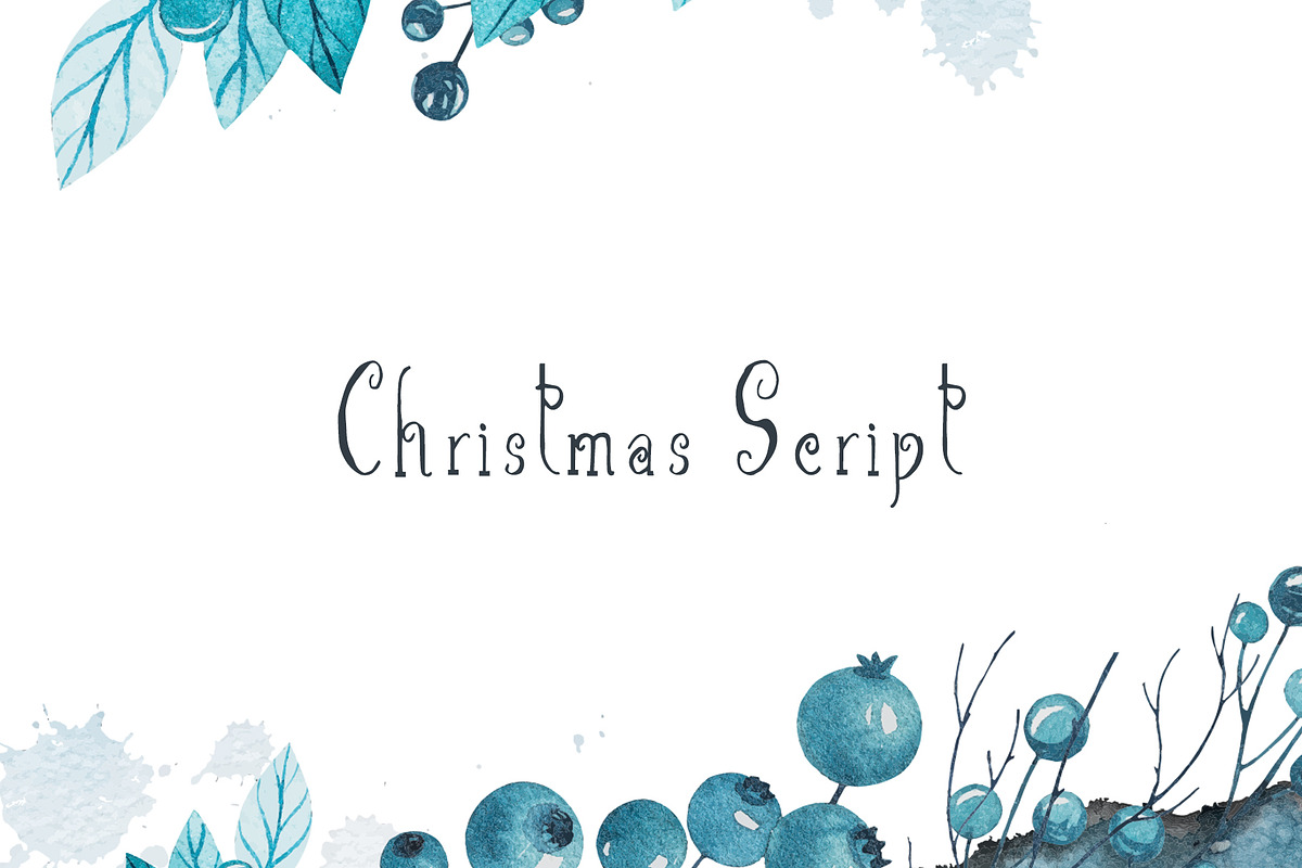 Christmas Script Font in Script Fonts - product preview 8