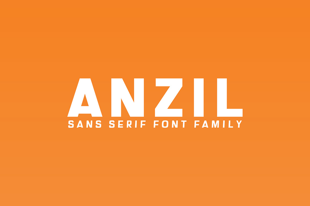Anzil Sans Serif Font Family in Sans-Serif Fonts - product preview 8