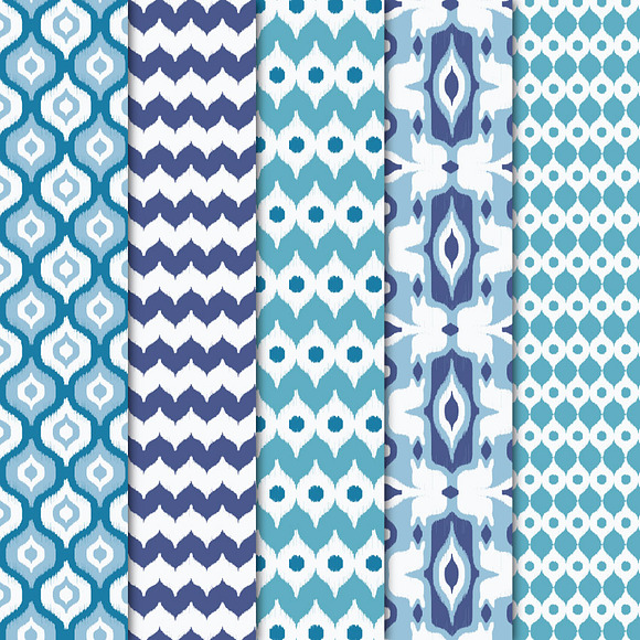 Digital Paper - Ikat II in Patterns - product preview 1