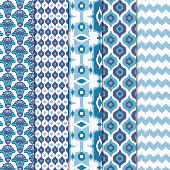Digital Paper - Ikat II in Patterns - product preview 2