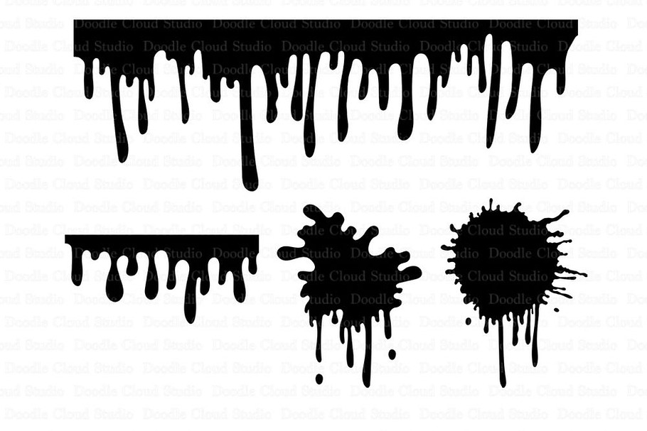 Paint Stains svg Dripping Paint svg