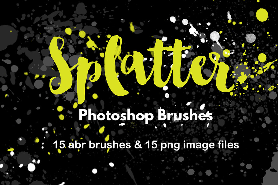 Watercolor Splatter Brushes Graffiti in Photoshop Brushes - product preview 8