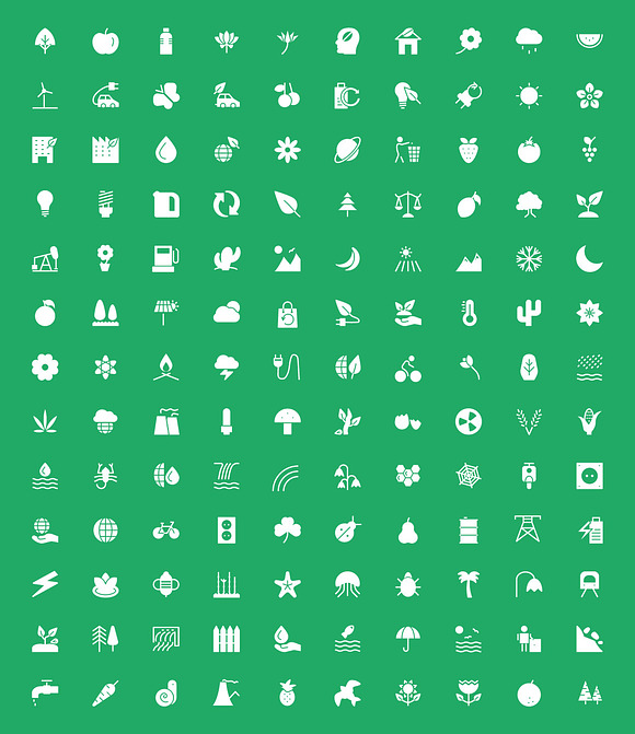 125+ Nature and Ecology Icons in Icons - product preview 1