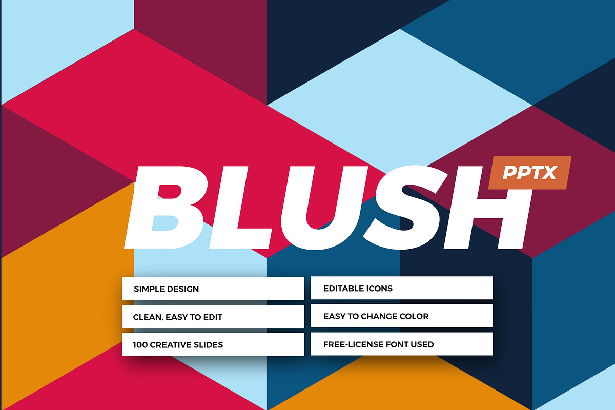 Blush Presentation in PowerPoint Templates - product preview 8