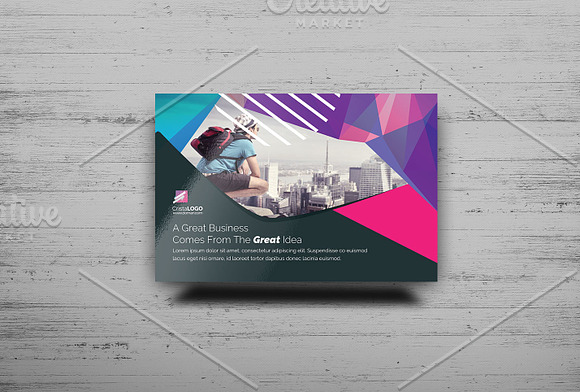Abstract Postcard Template in Postcard Templates - product preview 1