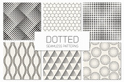 Dotted Seamless Patterns. Set 3