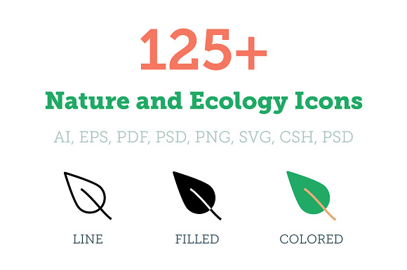 125+ Nature and Ecology Icons in Icons - product preview 3