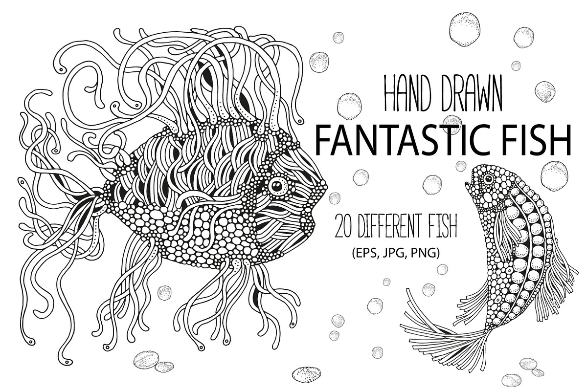 Fantastic Fish in Illustrations - product preview 8