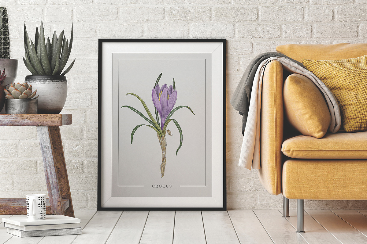 Poster with Crocus Watercolor in Illustrations - product preview 8