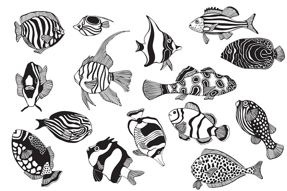 Fantastic Fish in Illustrations - product preview 1