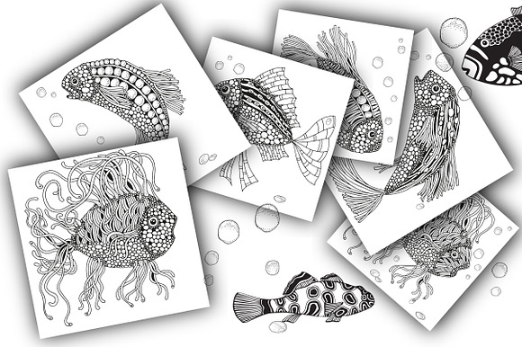 Fantastic Fish in Illustrations - product preview 2