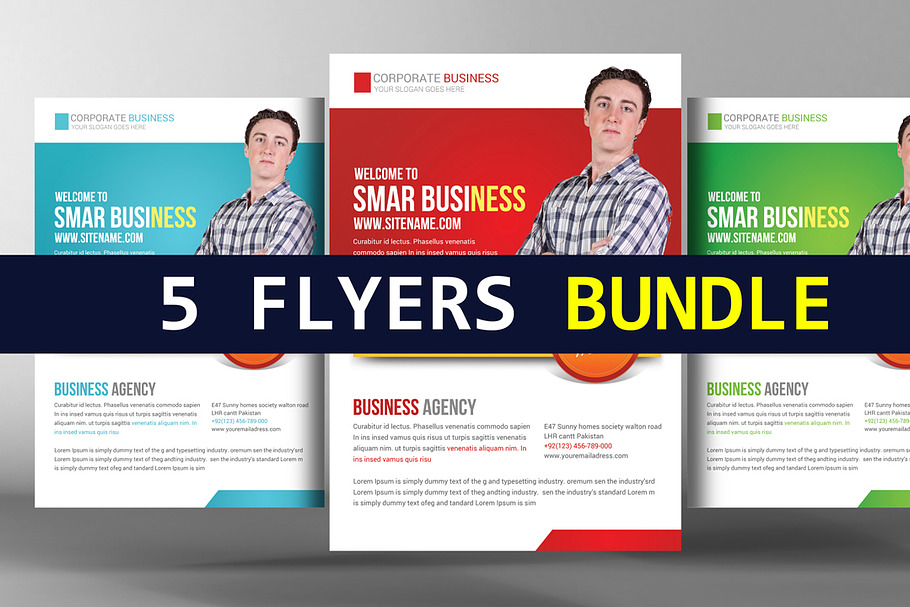 5 Creative Business Flyers Bundle in Flyer Templates - product preview 8