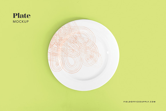 Plate Mockup in Product Mockups - product preview 1