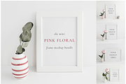 The Pink Floral Styled Frame Bundle