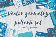 Vector geometry pattern set