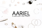 Aariel Sans Serif 7 Font Family Pack