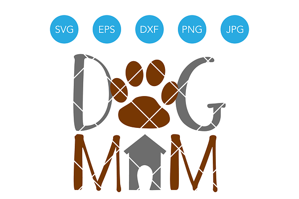 Dog Mom SVG Fur Mama SVG Cut File