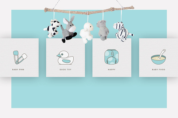 Baby Girl & Boy Icon Pack in Baby Icons - product preview 7