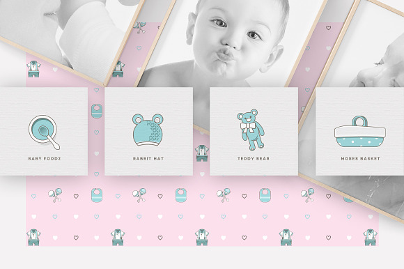 Baby Girl & Boy Icon Pack in Baby Icons - product preview 10