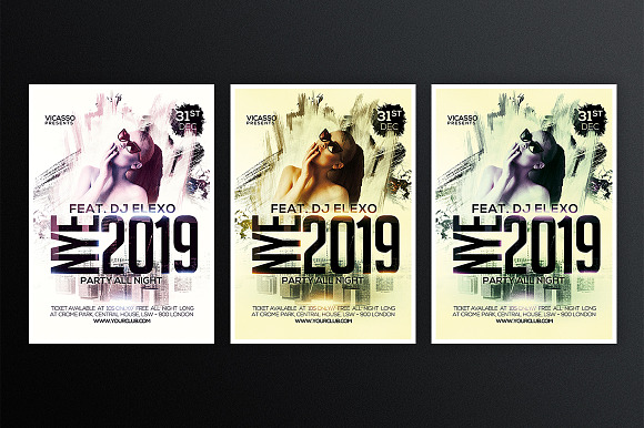 NYE 2020 Flyer in Flyer Templates - product preview 1