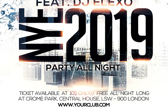 NYE 2020 Flyer in Flyer Templates - product preview 4