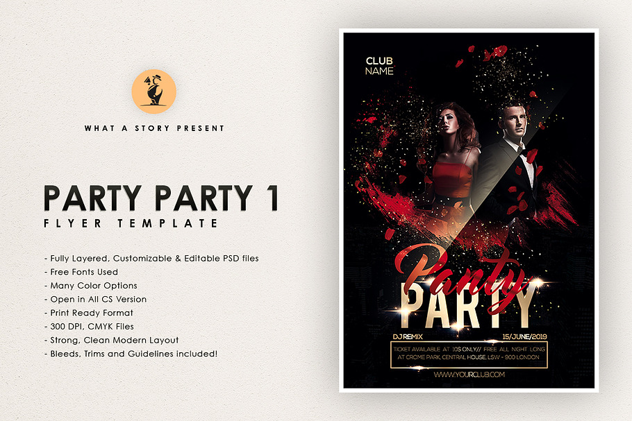 Party Flyer Design in Flyer Templates - product preview 8