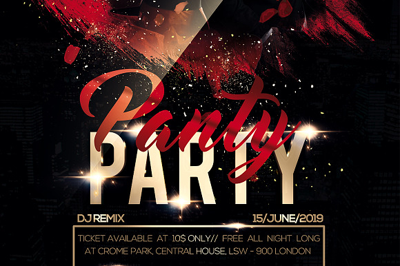 Party Flyer Design in Flyer Templates - product preview 4