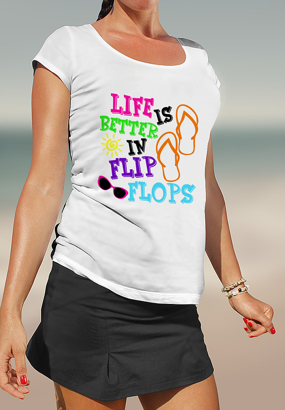 Life is Better in Flip Flops SVG/DXF in Patterns - product preview 1