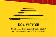 HARRY POTTER Inspired Vector Wands