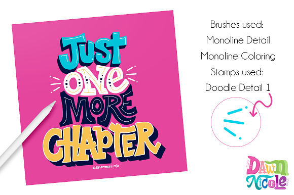Creative Lettering Procreate Bundle in Photoshop Brushes - product preview 2