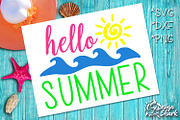 Hello Summer SVG/DXF/PNG