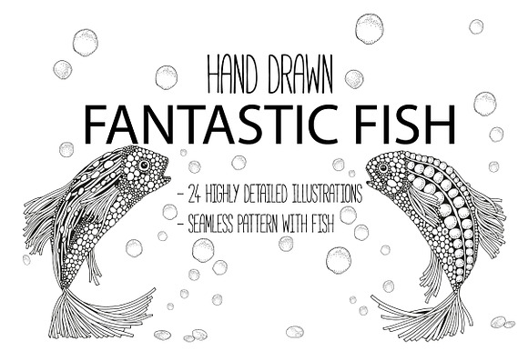 Fantastic Fish in Illustrations - product preview 3