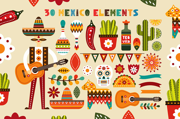 Viva Mexico - Mexican folk kit in Illustrations - product preview 1