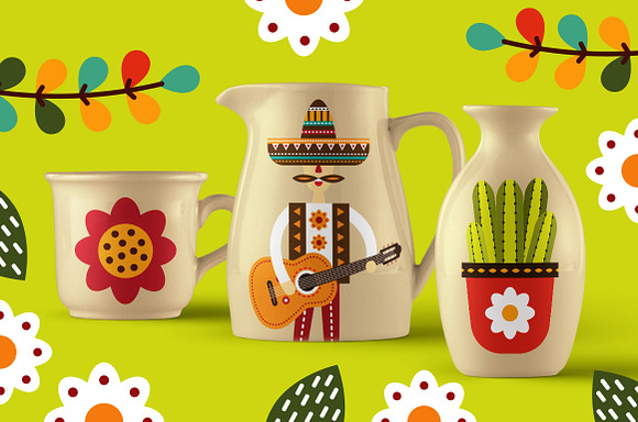 Viva Mexico - Mexican folk kit in Illustrations - product preview 6