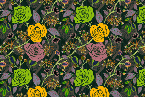 7 Roses Patterns in Patterns - product preview 7