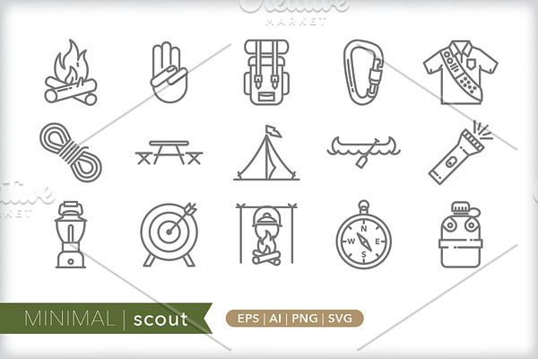 Minimal scout icons
