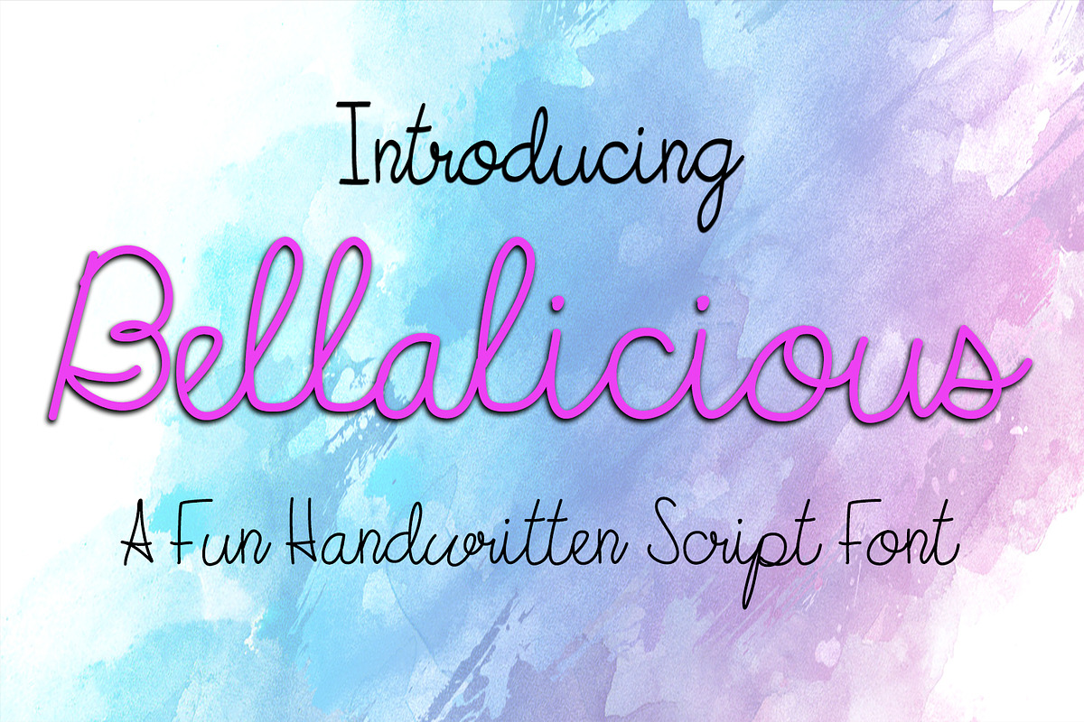 Bellalicious Font in Script Fonts - product preview 8