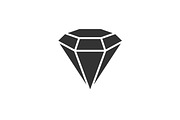 Diamond black icon