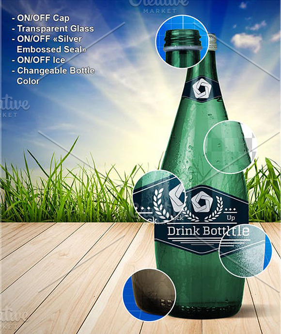 Drink Bottle V.1 in Product Mockups - product preview 10