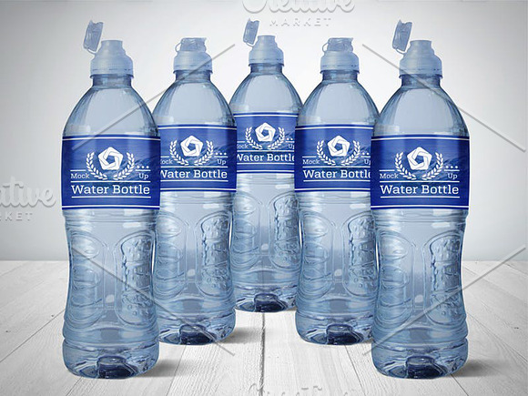 Water Bottle V.1 in Product Mockups - product preview 4