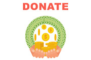 donate money concept