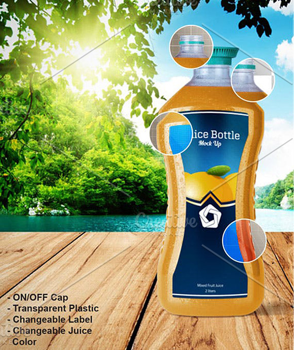 Juice Bottle V.2 in Product Mockups - product preview 10