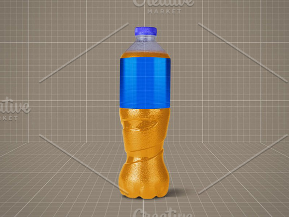 4 Juice Bottles in Product Mockups - product preview 1