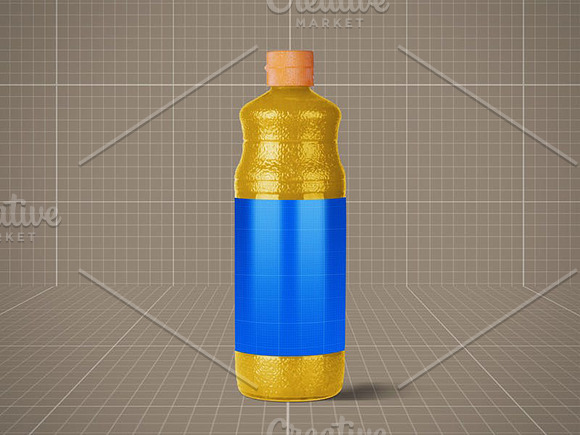 4 Juice Bottles in Product Mockups - product preview 4