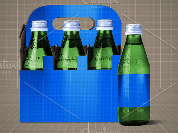 Drink Bottle & 6 Pack Mock Up V.2 in Product Mockups - product preview 3