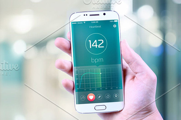 S6 Edge in Hand Mock Up in Mobile & Web Mockups - product preview 1