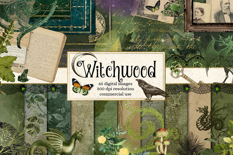Witchwood Digital Scrapbooking Kit
