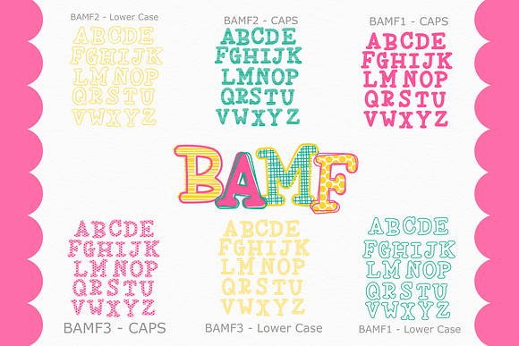 BAMF - Mixed Font Trio in Display Fonts - product preview 1